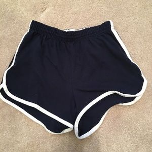 navy and white gym shorts